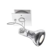 MARSET seinäkohdevalaisin Atlas, 3 000 K, Ø 11 cm, läpinäkyvä