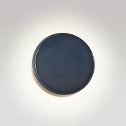 MARSET LED-seinälamppu Caramel, sininen, Ø 22 cm, TRIAC, lasi