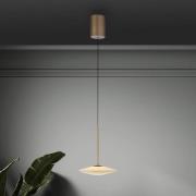 Paul Neuhaus LED-riippuvalaisin Elipsa, 1-lamppuinen, valkoinen/pronss...