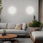 Helestra LED-ulkoseinälamppu BUD, himmennettävä, valkoinen, IP65