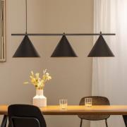 Capital-riippuvalaisin, musta, 3-valo, Ø 32 cm, GX53