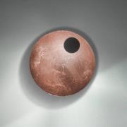 Knikerboker LED-seinävalaisin Pois, kupari, Ø 25 cm, himmennettävä