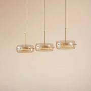 Lucande LED-riippuvalaisin Martis, keltainen, 3-lamppuinen, himmennett...