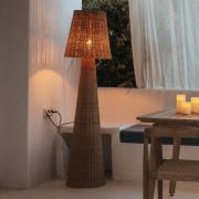 Newgarden Lola-lattiavalaisin, puunvärinen, rottinki, IP54