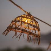 Newgarden LED-valoketju Alma, puunvärinen, PVC, IP44