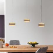 SCHÖNER WOHNEN LED-riippuvalaisin Elmo, hiekkatuuli, 3-lamppuinen, 300...