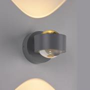 Schöner Wohnen LED-seinävalaisin Chia, hopea, 3 000 K, ylös/alas