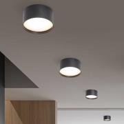 LED-kattovalaisin CMD 9094, Ø 15 cm, antrasiitti, IP44, metallia