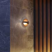 LED-ulkoseinälamppu Mayorka, ruosteenruskea, leveys 22 cm, IP65