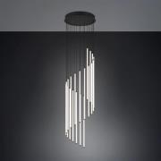 LED-riippuvalaisin Baxter, musta, Ø 37 cm, metalli, CCT himmennettävä