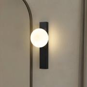 Lindby Tavrik-kylpyhuoneen seinävalaisin, musta/valkoinen, korkeus 30 ...