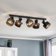 Kattovalaisin Rif 5, 5-lamppuinen, musta