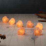 Valoketju Leuchtkristalle Sydän, suolakiteet meripihka