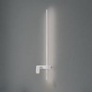 Seinävalaisin EASY RIGHT, valkoinen, leveys 80 cm, metalli, GU10 + LED