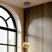 LED-riippuvalaisin Scarlett, keltainen, Ø 18 cm, lasi