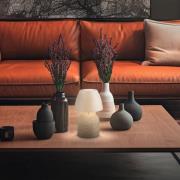 LED-akku-pöytälamppu Brilo unplugged Cera, beige, korkeus 22 cm