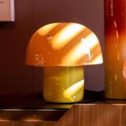 Kare pöytävalaisin Mushroom, oranssi, metalli, 20 cm, E14