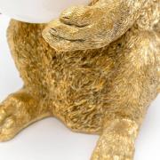 Kare pöytävalaisin Sweet Rabbit, kullanvärinen, korkeus 15 cm, E27