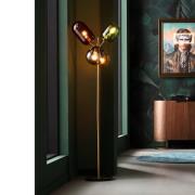 Kare lattiavalaisin Balloon Dance, monivärinen, lasi, 160 cm, E27