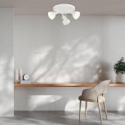 Kattovalaisin Trogir, beige, 3-lamppuinen, teräs, Ø 30 cm