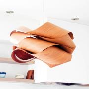 LZF Link-riippuvalo, kirsikkapuu/nikkelivärinen, Ø 69 cm, puu