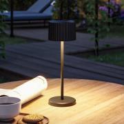Paulmann LED-aurinkopöytälamppu Else, musta, IP44 himmennettävä