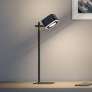 Paulmann LED-akkupöytälamppu Varia, musta, 37 cm himmennettävä CCT