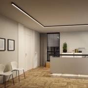 Paulmann Linion-valolista, musta 1 m Master ZigBee-muuntaja