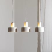 Riippuvalaisin Rif 3, taupe, 3-lamppuinen, lineaarinen, teräs