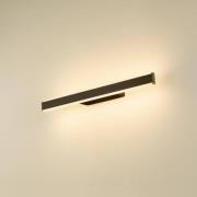 SLV kylpyhuoneen LED-seinävalaisin One Linear, 52 cm, musta, CCT