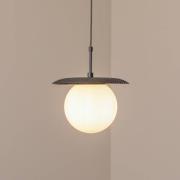 Riippuvalaisin Anemon, musta, lasi, Ø 30 cm, E27