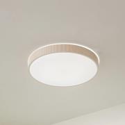 Lindby LED-kattovalaisin Zylo, beige, Ø 49 cm, CCT, himmennettävä