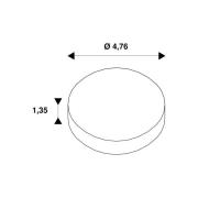 SLV koristerengas Noblo, kultainen, Ø 5 cm, muovi