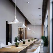 Morgana-riippuvalaisin, valkoinen/nikkeli, metalli, Ø 48 cm, E27