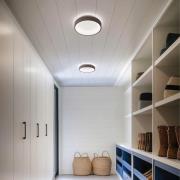 LED-seinävalaisin Iside, ruskea, metalli, Ø 35 cm, IP40