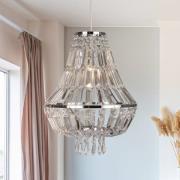 Riippuvalaisin Dietana, kirkas/harmaa, metalli, Ø 30 cm, E27