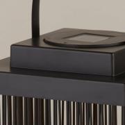 Solar-LED-terassivalaisin Sophelia, 26 cm, musta, rottinki