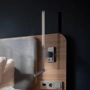 LED-seinävalaisin Nido, musta, korkeus 51 cm, metalli