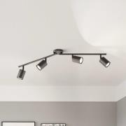 LED-kattokohdevalo Vano, musta, 4-lamppuinen
