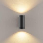 Ulkoinen seinälamppu ShoreLine Pro Round up/down, tummanharmaa, GU10