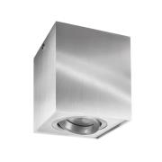 Kattospotti Bengala, kulmikas, hopea, alumiini, GU10, kääntyvä