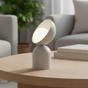 Pöytävalaisin Boto LN1, harmaa, teräs/lasi, korkeus 31 cm, G9