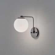 Seinävalaisin Daisy, musta, lasi, korkeus 22 cm, E27