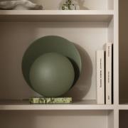 GLOBEN LIGHTING pöytävalaisin Orbit, vihreä, marmori, korkeus 32 cm