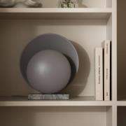 Globen Lighting pöytävalaisin ORBIT, harmaa, marmori, korkeus 32 cm