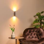 Seinäkohdevalaisin Dupla, harmaa, korkeus 18 cm, metalli, 2-lamppuinen...