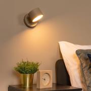 LED-seinävalaisin Gian, taupe, leveys 11 cm, metalli