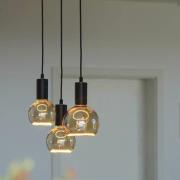 Segula Madox Square 3X Wave -riippuvalo, musta, teräs, E27