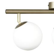 Kattovalaisin Drum, kahvi, 3-lamppuinen, lasi, pituus 46 cm