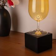 Segula pöytävalaisin Cozy, musta pyökki, kuution muotoinen, E27